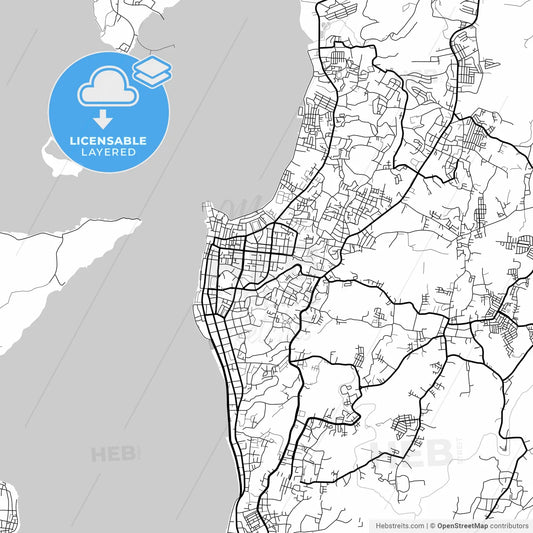 Layered PDF map of Parepare, South Sulawesi, Indonesia