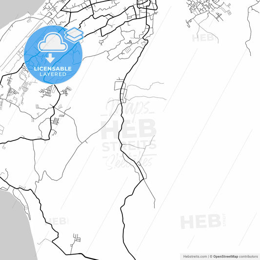 Layered PDF map of Baubau, Southeast Sulawesi, Indonesia