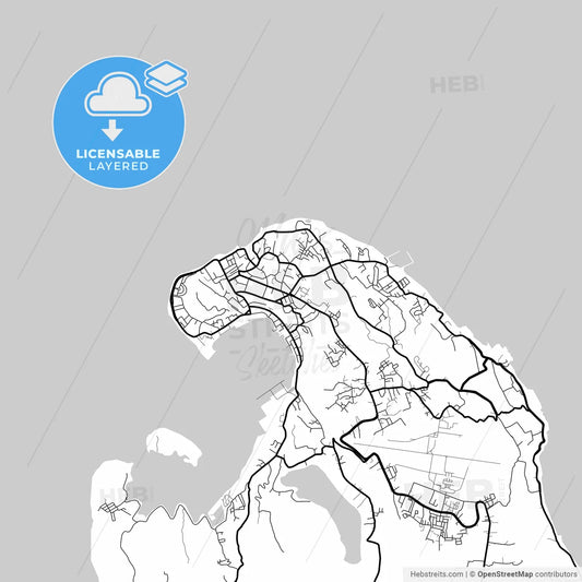 Layered PDF map of Sabang, Aceh, Indonesia