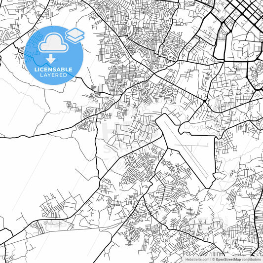 Layered PDF map of Rawalpindi, Punjab, Pakistan