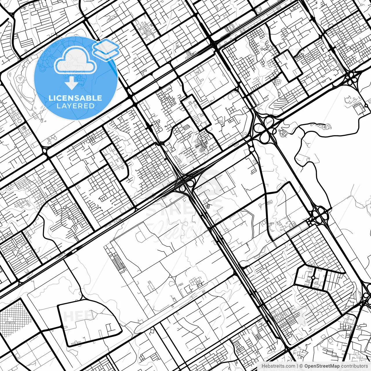 Layered PDF map of Islamabad, Islamabad, Pakistan