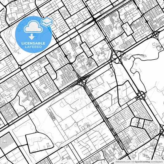 Layered PDF map of Islamabad, Islamabad, Pakistan