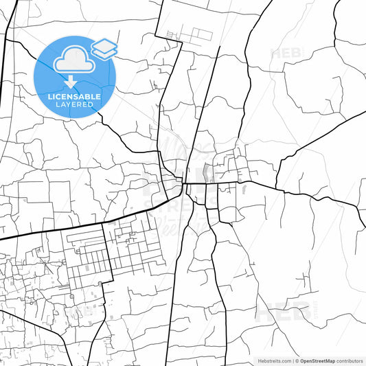 Layered PDF map of Gazipur, Gazipur, Bangladesh
