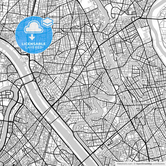 Layered PDF map of Katsushika, Tokyo, Japan