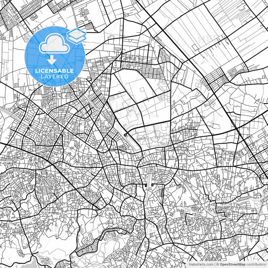 Layered PDF map of Tokorozawa, Saitama, Japan