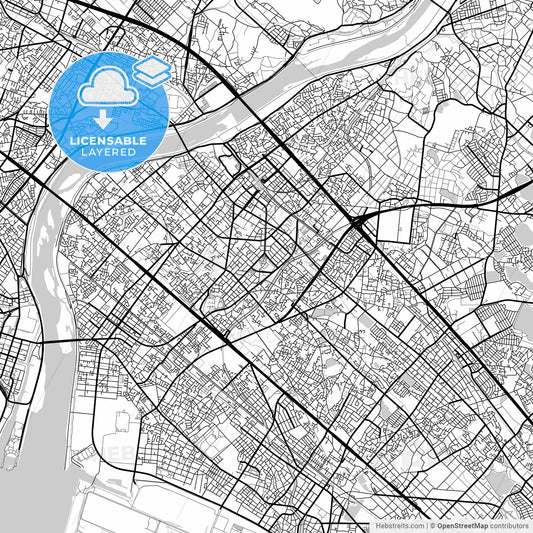 Layered PDF map of Kakogawa, Hyōgo, Japan