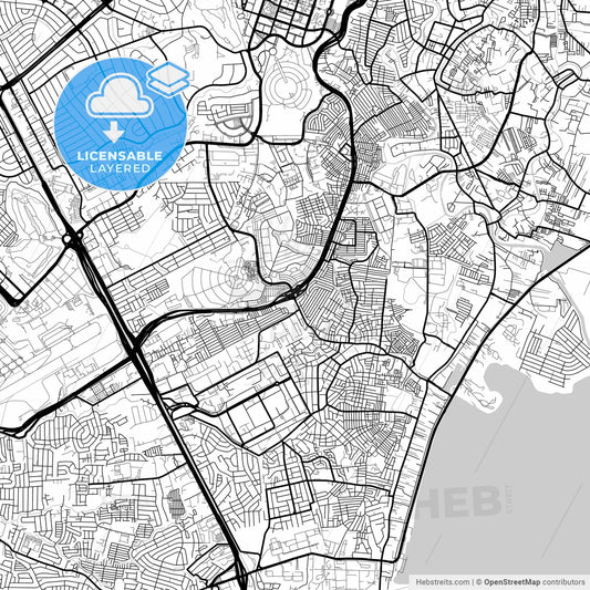 Layered PDF map of Taguig, Philippines