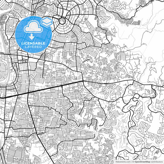Layered PDF map of Antipolo, Rizal, Philippines