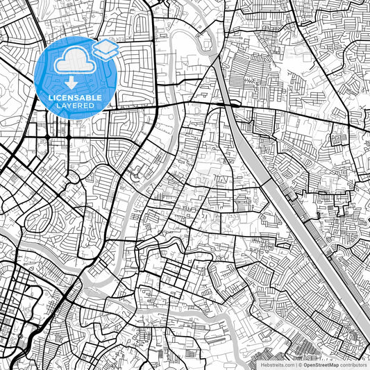 Layered PDF map of Pasig, Philippines
