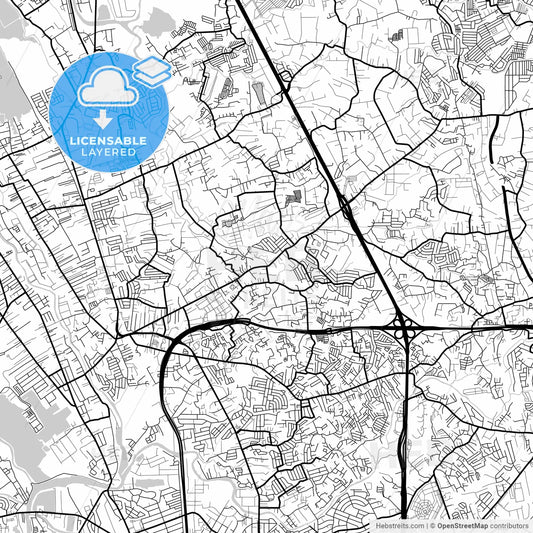 Layered PDF map of Valenzuela, Philippines