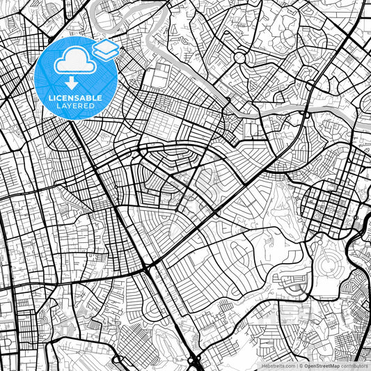 Layered PDF map of Makati, Philippines