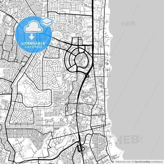 Layered PDF map of Muntinlupa, Philippines