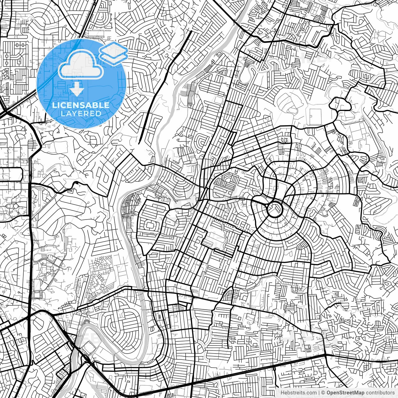 Layered Pdf Map Of Marikina, Philippines – HEBSTREITS
