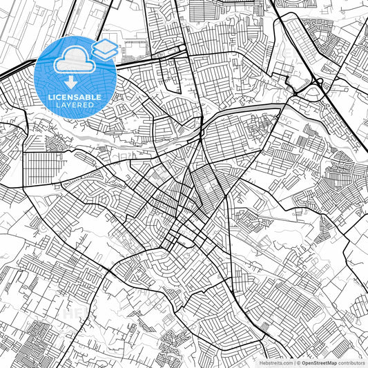 Layered PDF map of Angeles, Pampanga, Philippines
