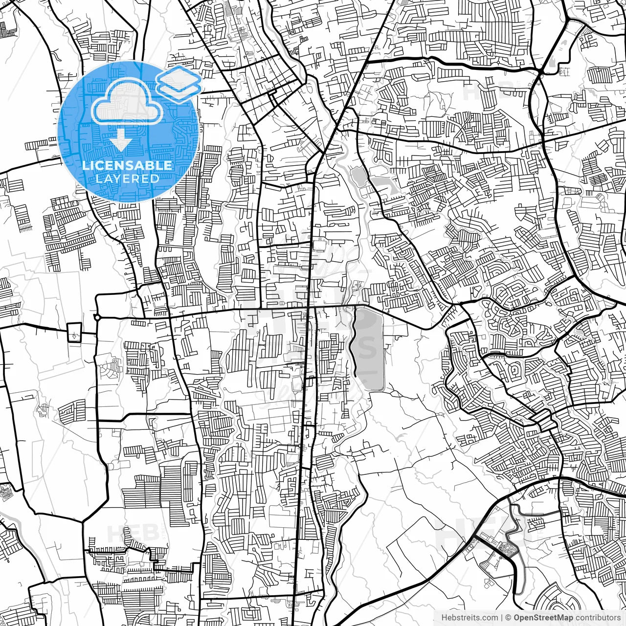Layered PDF map of Imus, Cavite, Philippines