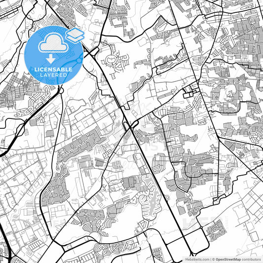 Layered PDF map of Santa Rosa, Laguna, Philippines