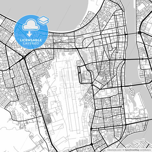 Layered PDF map of Da Nang, Quảng Nam–Đà Nẵng, Vietnam