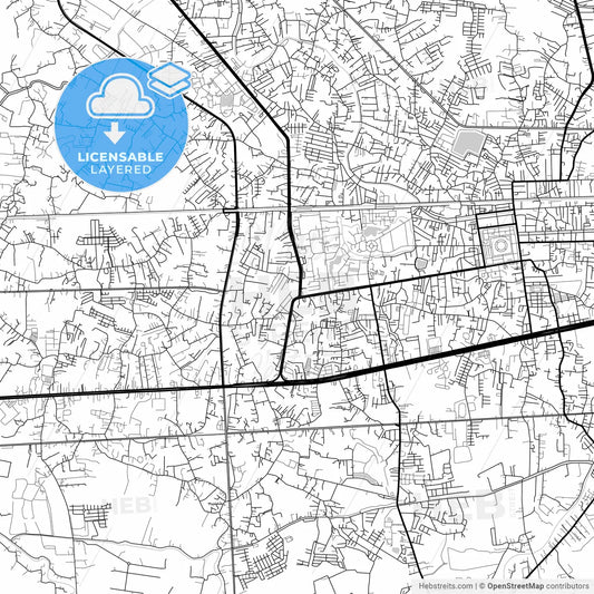 Layered PDF map of Nakhon Pathom, Nakhon Pathom, Thailand