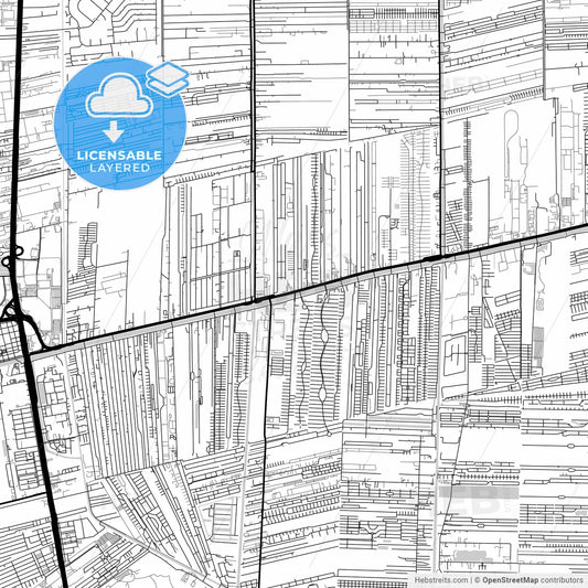 Layered PDF map of Rangsit, Pathum Thani, Thailand