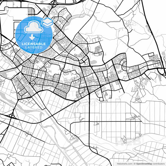 Layered PDF map of Pyeongtaek, Gyeonggi, South Korea