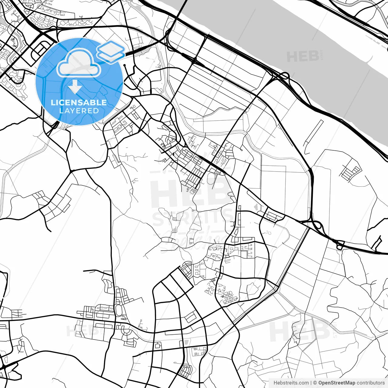 Layered PDF map of Gimpo, Gyeonggi, South Korea