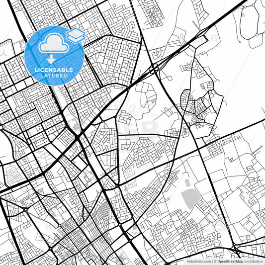Layered PDF map of Buraydah, Saudi Arabia