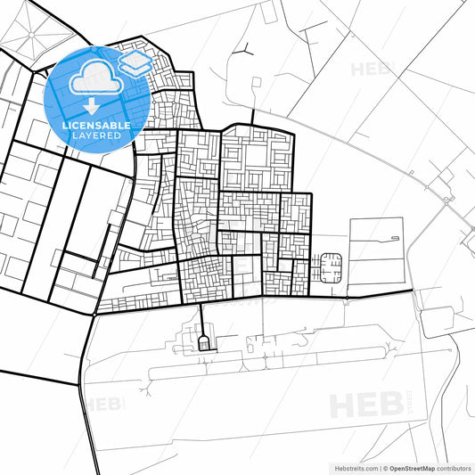 Layered PDF map of Sharurah, Saudi Arabia