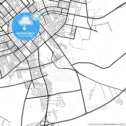 Layered PDF map of Ar Rass, Saudi Arabia