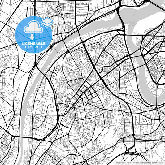 Layered PDF map of New Taipei, Taiwan