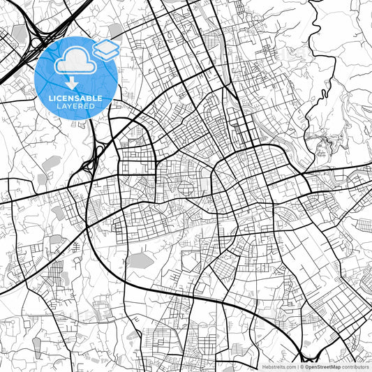 Layered PDF map of Taoyuan, Taiwan
