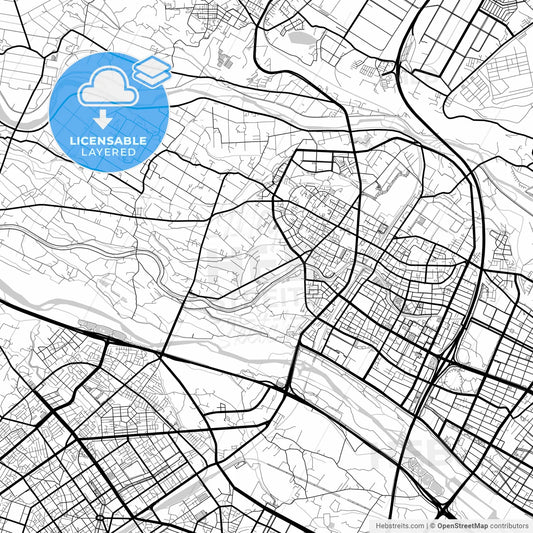 Layered PDF map of Zhubei, Hsinchu, Taiwan