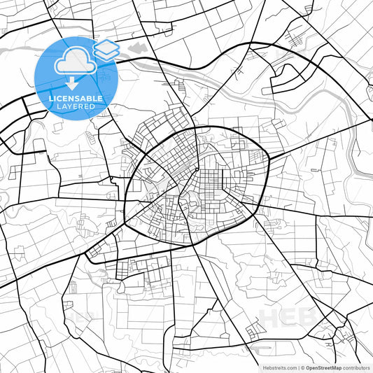 Layered PDF map of Douliu, Yunlin, Taiwan
