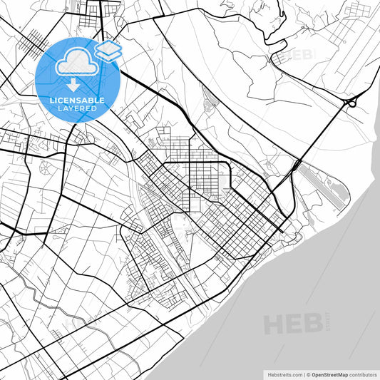 Layered PDF map of Taitung, Taitung, Taiwan