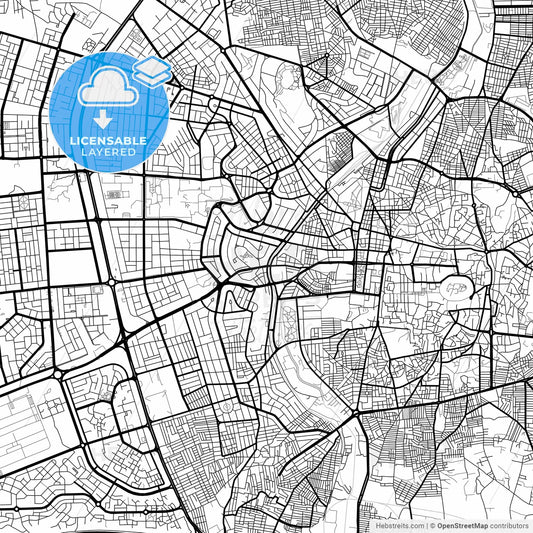 Layered PDF map of Aleppo, Syria