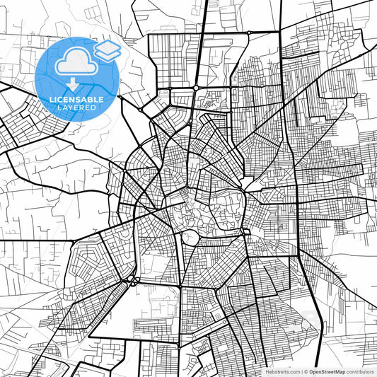 Layered PDF map of Homs, Syria