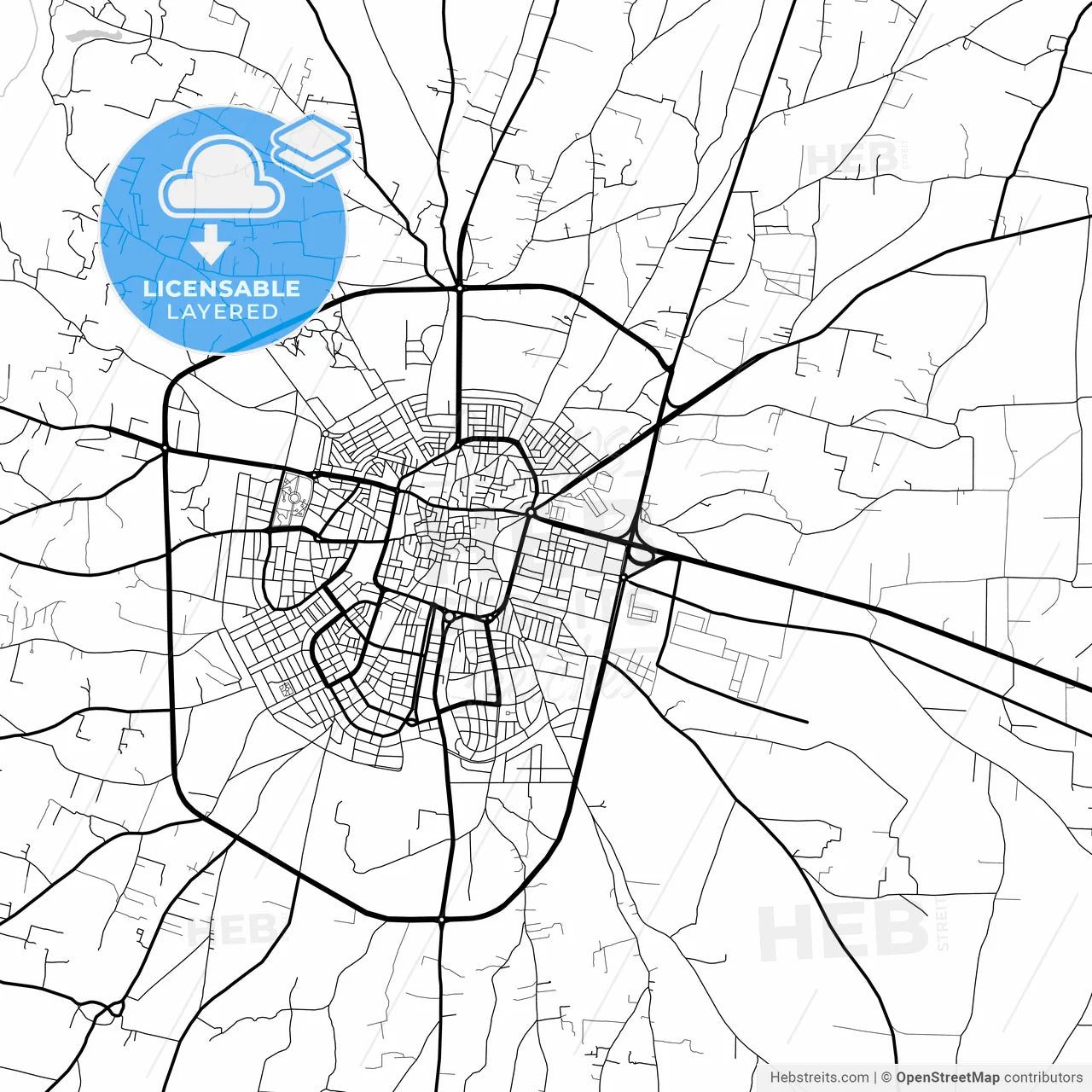 Layered PDF map of Idlib, Syria