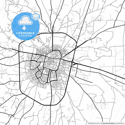 Layered PDF map of Idlib, Syria