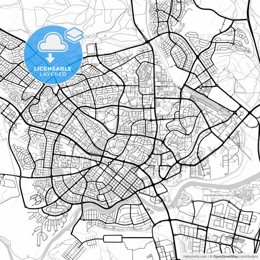 Layered PDF map of Beersheba, South, Israel
