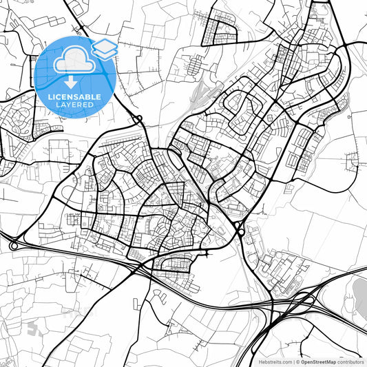 Layered PDF map of Ramla, Center, Israel