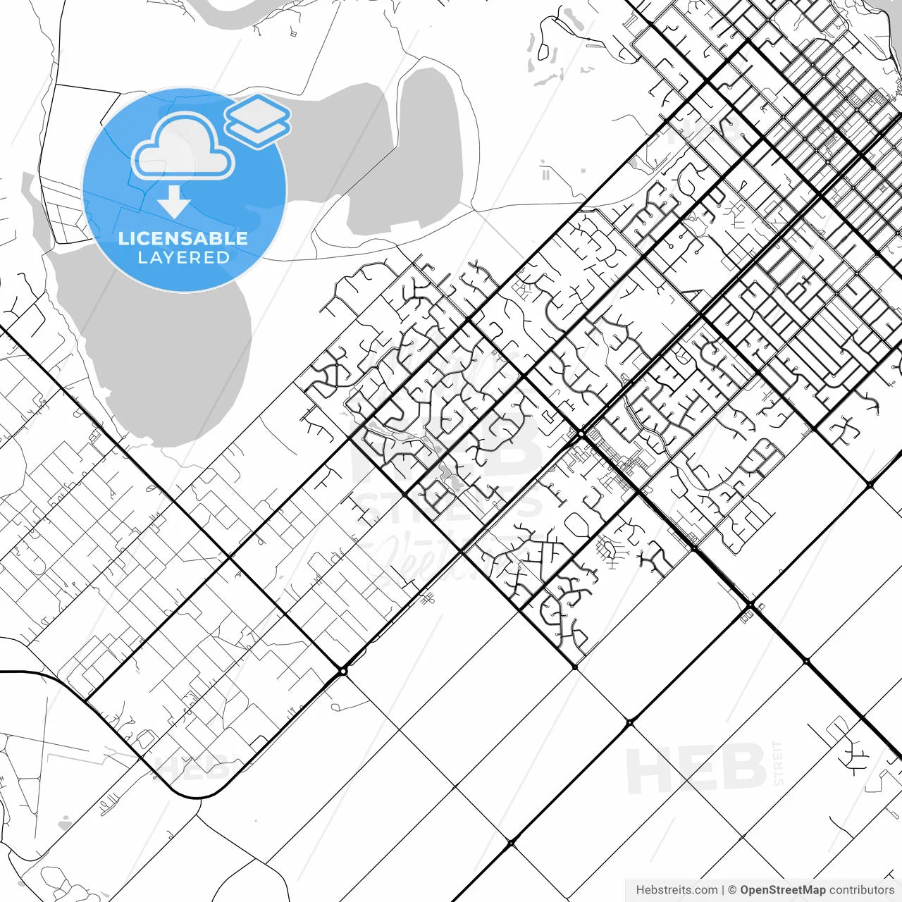 Layered PDF map of Mildura–Wentworth, New South Wales, Australia