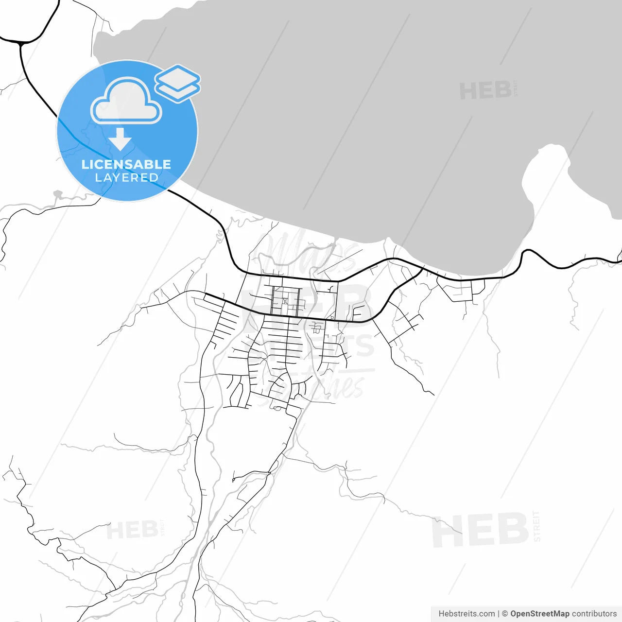 Layered PDF map of Arawa, Bougainville, Papua New Guinea