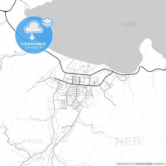 Layered PDF map of Arawa, Bougainville, Papua New Guinea