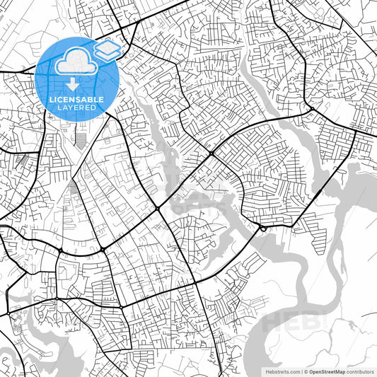 Layered PDF map of Port Harcourt, Nigeria