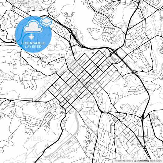 Layered PDF map of Pietermaritzburg, South Africa