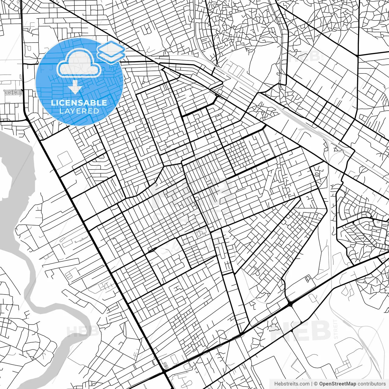 Layered PDF map of Matola, Mozambique