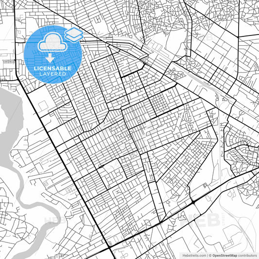 Layered PDF map of Matola, Mozambique