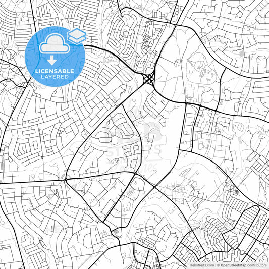 Layered PDF map of Lilongwe, Malawi