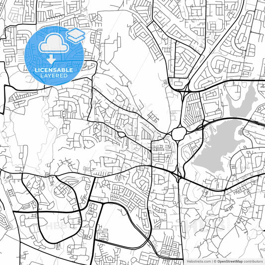 Layered PDF map of Abuja, Nigeria