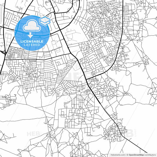 Layered PDF map of Sokoto, Nigeria