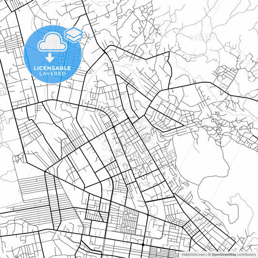 Layered PDF map of Bangui, Central African Republic